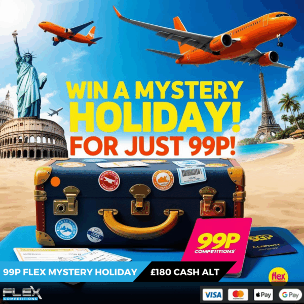 Flex Competitions 99p Mystery Holiday Competition 🌍✈️