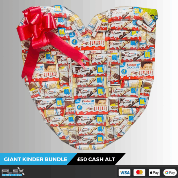 GIANT KINDER BUNDLE - ONLY £1.50 PER ENTRY