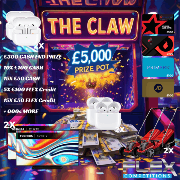 THE CLAW - £5000 INSTANT WIN GAME