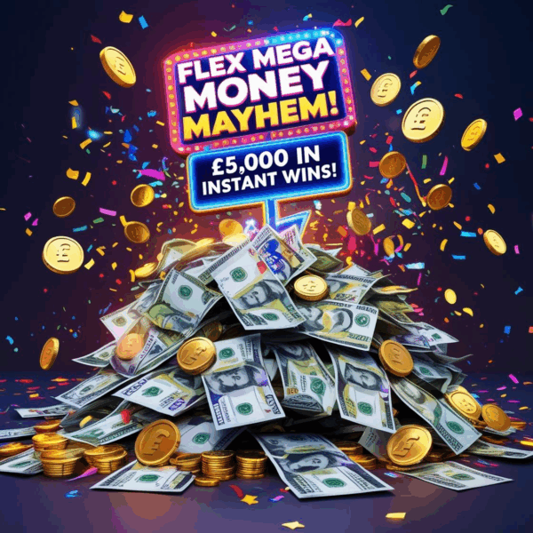 Flex Mega Money Mayhem – £5,000 Instant Wins
