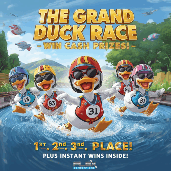 The Grand Duck Race – Instant Win + Live Duck Race Finale! 🦆💥