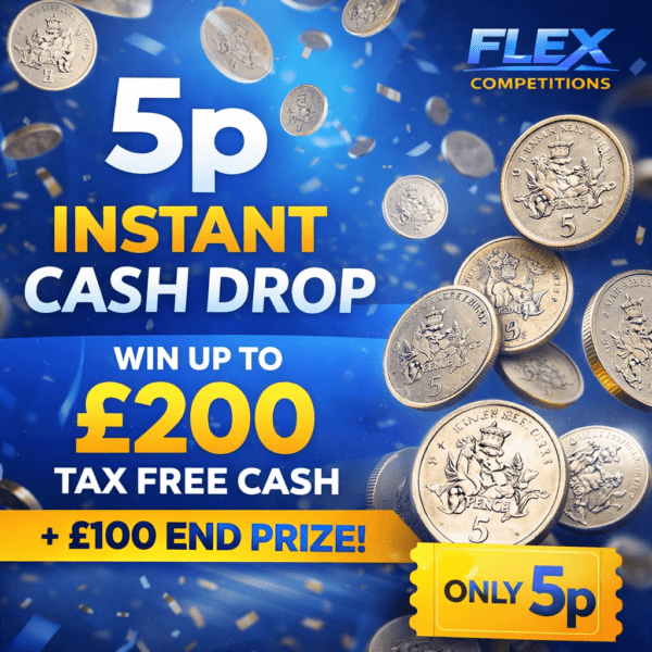 5P Instant Cash Drop - ONLY 5P Per Entry
