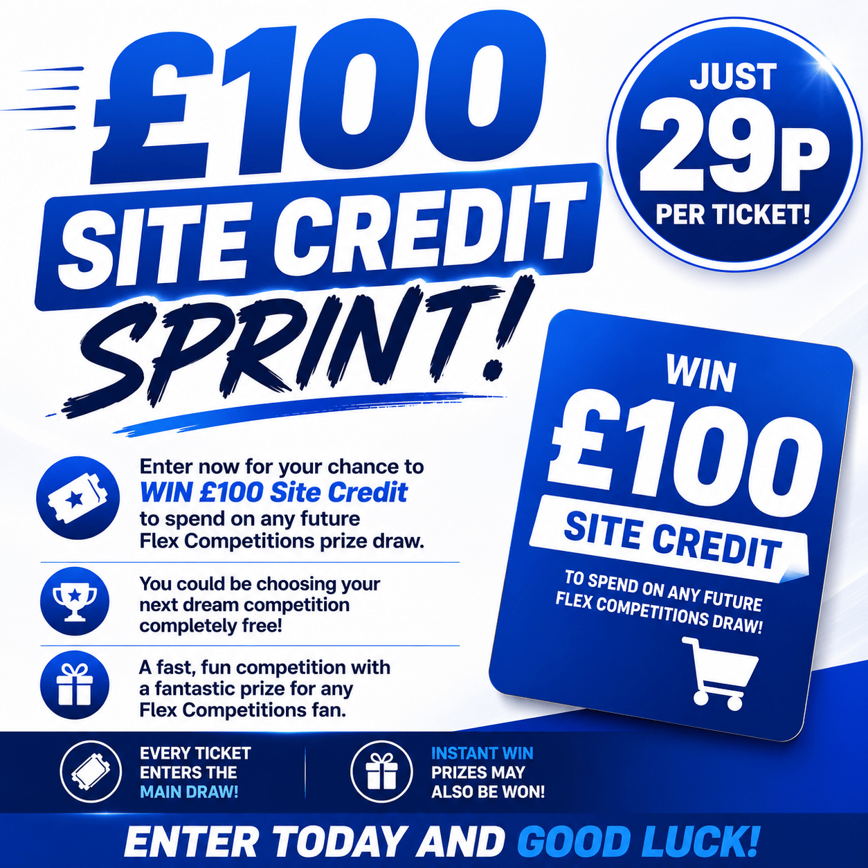 £100 Site Credit Sprint ⚡