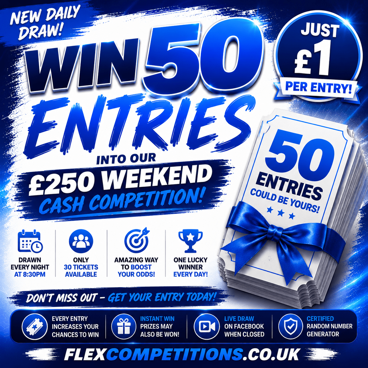 🚨 NEW DAILY 50-TICKET DASH! #6🚨