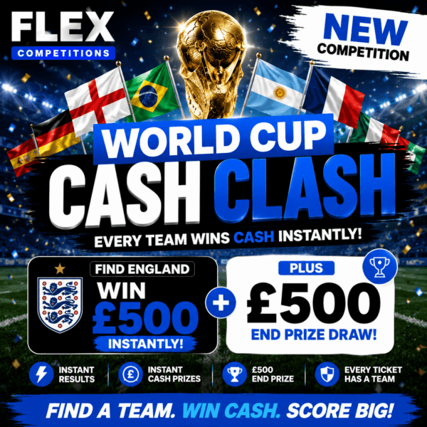 🌍⚽ WORLD CUP CASH CLASH - £7500+ in Prizes⚽🌍
