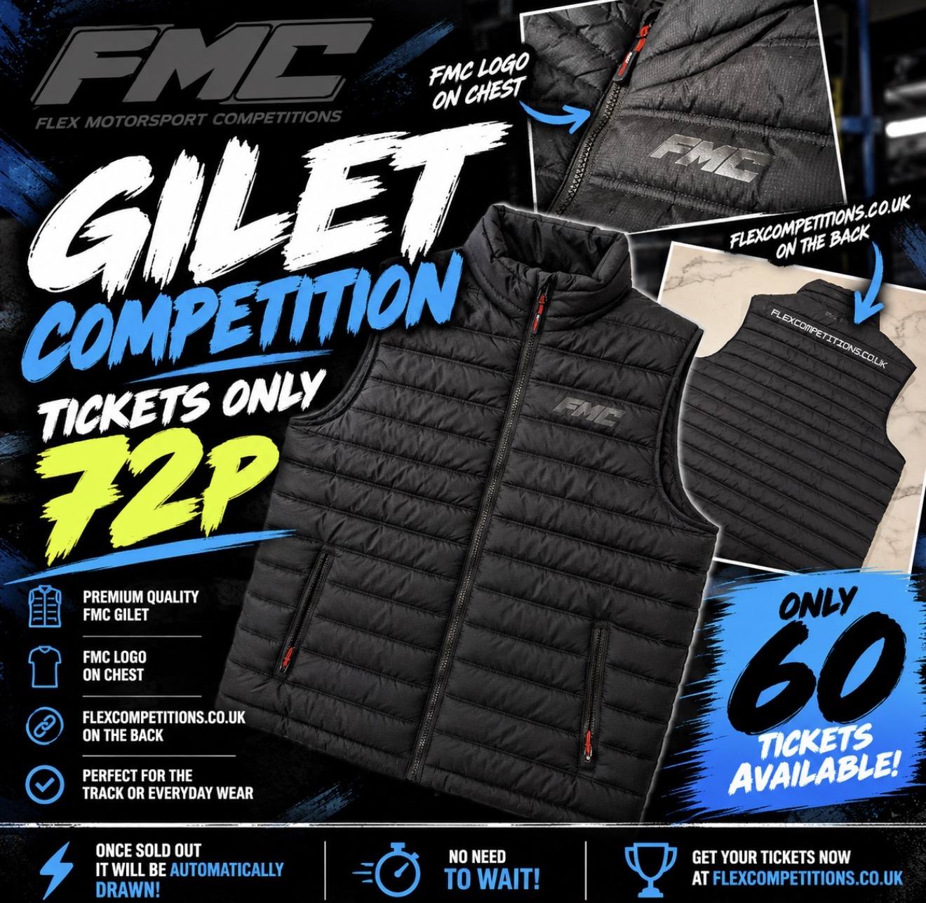 FMC Branded Gilet Competition – Only 72p!